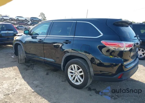 2015 Toyota Highlander Le z USA, uszkodzony, nr VIN 5TDZARFH2FS016938